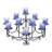 9.75'' H Metal Fireplace Candelabra