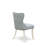 Sion Parson Kitchen Chairs - Button Tufted Nailhead Trim Baby Blue Linen Fabric Upholstered Dining Chairs, Set of 2, Linen White-523542487-523542480