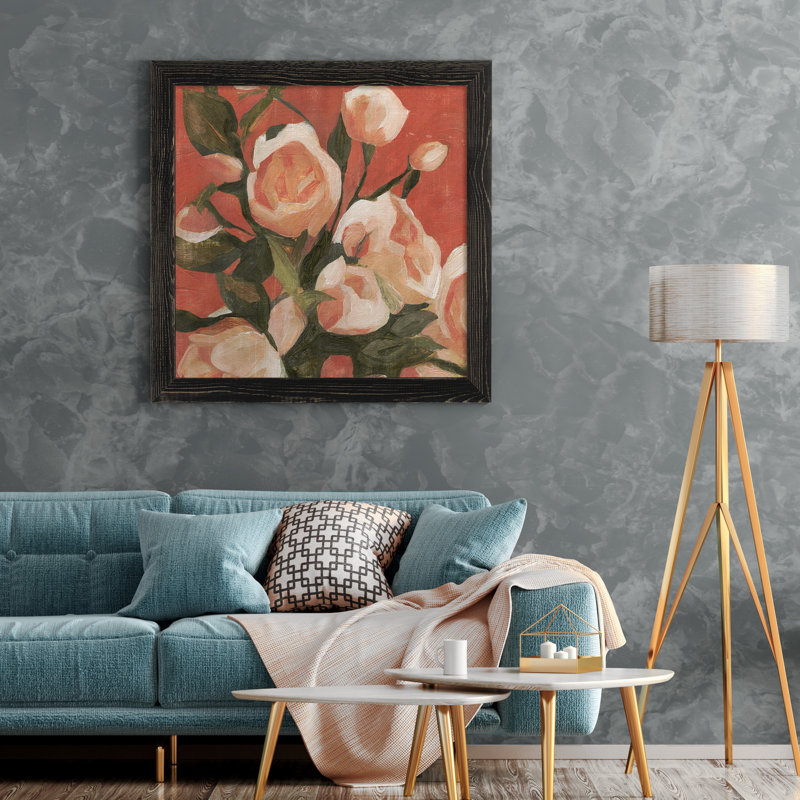 Dandelion Whisper II-impression de cadre photo, H 27,5 po x l 27,5 po x P 1,5 po, Toile avec cadre noir