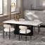 Modern Boucle Dining Chair for Kitchen, Gold Armchair -1180420511