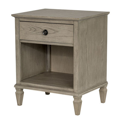 Table de chevet Victoria récupérée gris