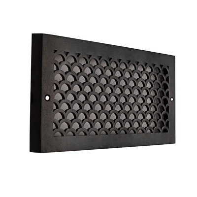 Scallop 8"x14" Duct Opening Solid (Overall 8"x16")