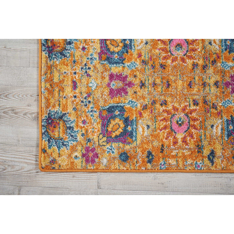 Floral Indoor Rug, Rectangle 22" x 34"