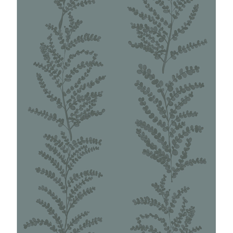Yuki Osada Floral Wallpaper Double Roll, Slate Blue