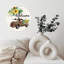 Horloge murale en bois 10 po, mouvement silencieux, à piles (piles AA non incluses), décor artistique, parfait pour les décorations