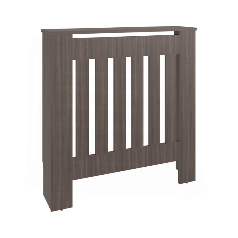 Couvercle de radiateur avec rangement Rio, espace, conception écoénergétique, noyer gris, Gris