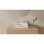 Lavabo de salle de bain vasque carré en résine blanc mat 18,8 po x 18,8 po Badeloft WB-05-S-M-35943823