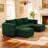 BOX MODULE STO SOFA 90'' 5 Piece Upholstered Modular Sectional Sofa with Storage-108376993