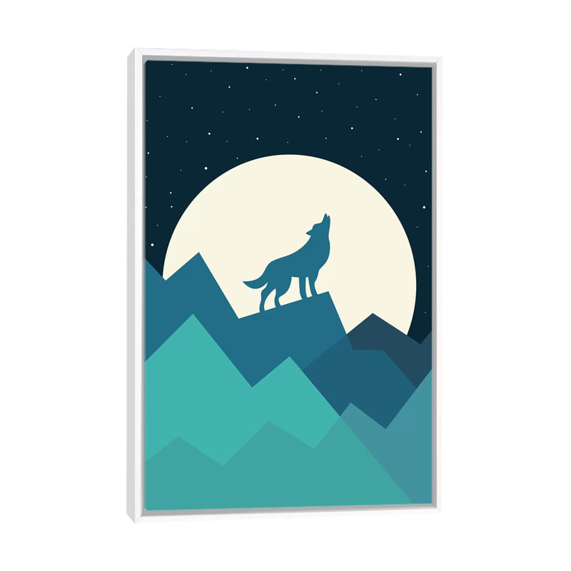«Keep the Wild in You» par Andy Westface - impression d'art graphique, H 60 po x l 40po x P 1,5 po, Toile blanche encadrée