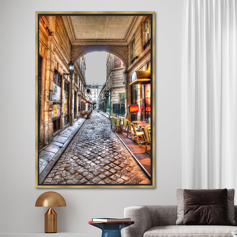 «Rue Saintandre Des Landscape», art mural paysage, vue sur toile, art mural Paris, affiche de paysage de Paris, rue Saintandre Des Wall Decor,