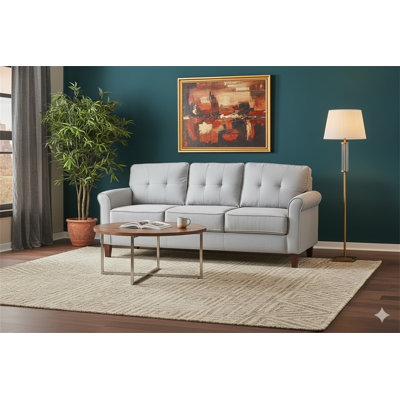 Light Grey 3-Seater Sofa