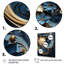 Haasini, encre liquide en V spirale encadrée sur toile-694599145-694599146