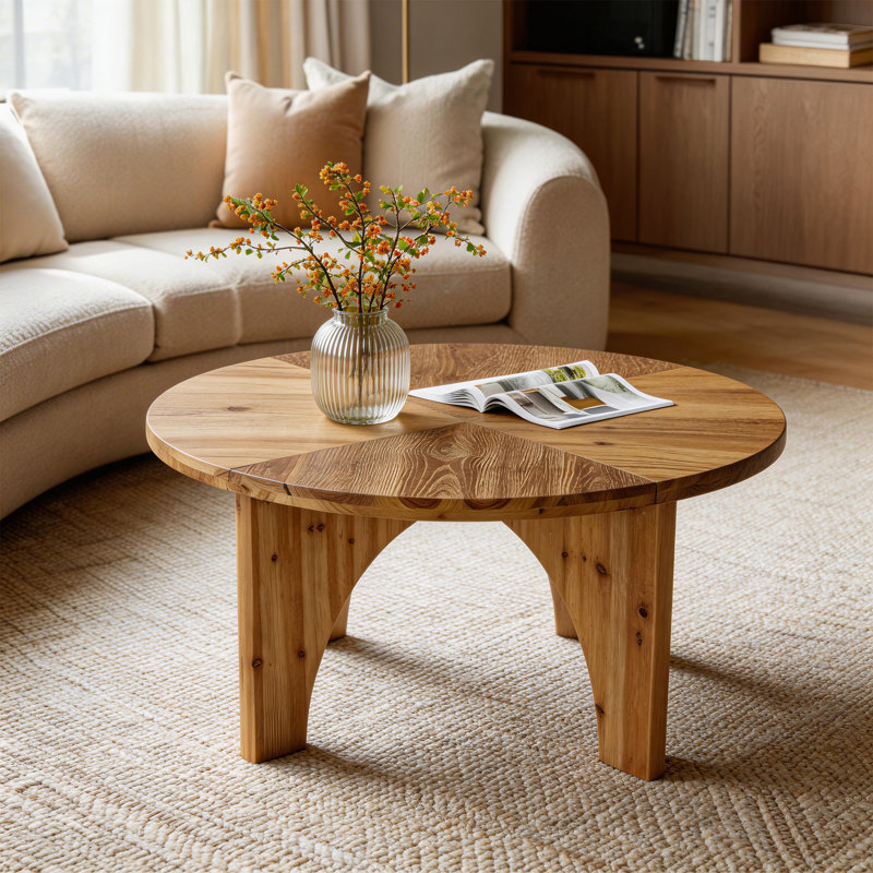 Solid Wood Four Leg Coffee Table