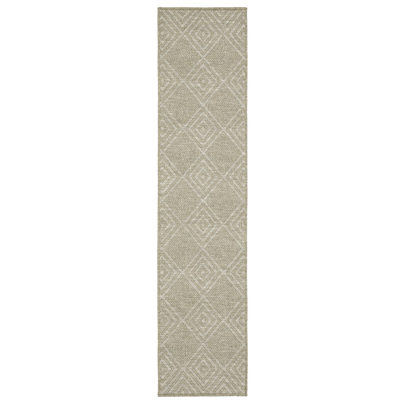 Jessiejames Geometric Indoor / Outdoor Rug, Runner 1'10" x 7'6"