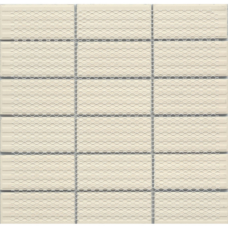 Nagara™ 11" x 11" Ceramic Grid Mosaic Tile, Gray