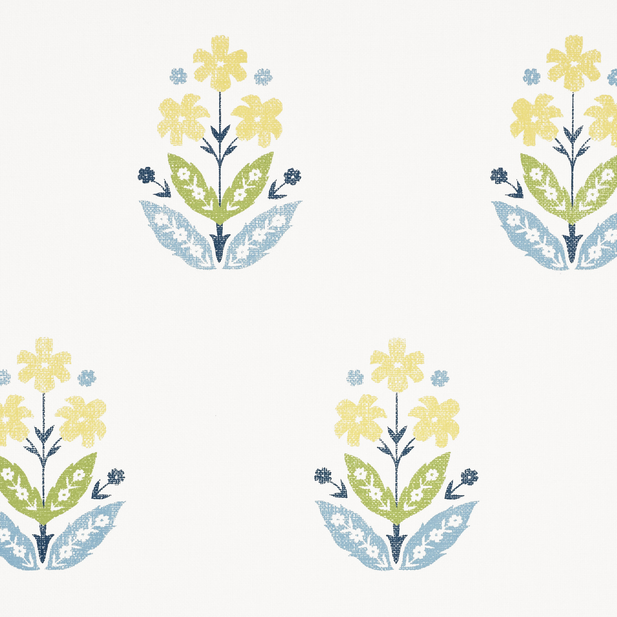 Schumacher Floweret Paperweave Wallpaper | Perigold