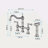 Bridge Dual Handles Kitchen Faucet With Pull-Out Side Spray-118350831