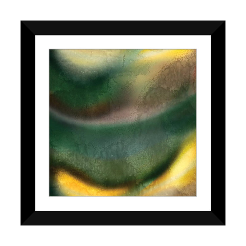 « woosh i », impression sur toile, H 16 po x l 16 po x P 1 po, Papier d'art encadré noir, Blanc