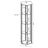 Zahavah 4-shelf Hexagonal Clear Glass Curio Cabinet-1383073535