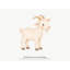 Farm Goat Wall Decal, Big Peel and Stick Nursery Wall Sticker, Satin Finish Removable Kids Room Wall Art, 20"W x 20"H (50 x 50 cm)-1564021828