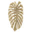 Décoration murale glamour en feuille d'or de 18,9 po x 13,4 po x 1,4 po fabriquée en aluminium, fabrication attrayante-223494262