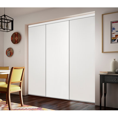 Portes de placard coulissantes intérieures en bois massif sans finition lisse
