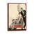 Classic Brown Wood Floater Framed