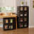 Stackable Collapsible Plastic Storage Bins with Lids – 150 QT Closet Organizers with Doors, 19” L x 12.2” W-1695074809