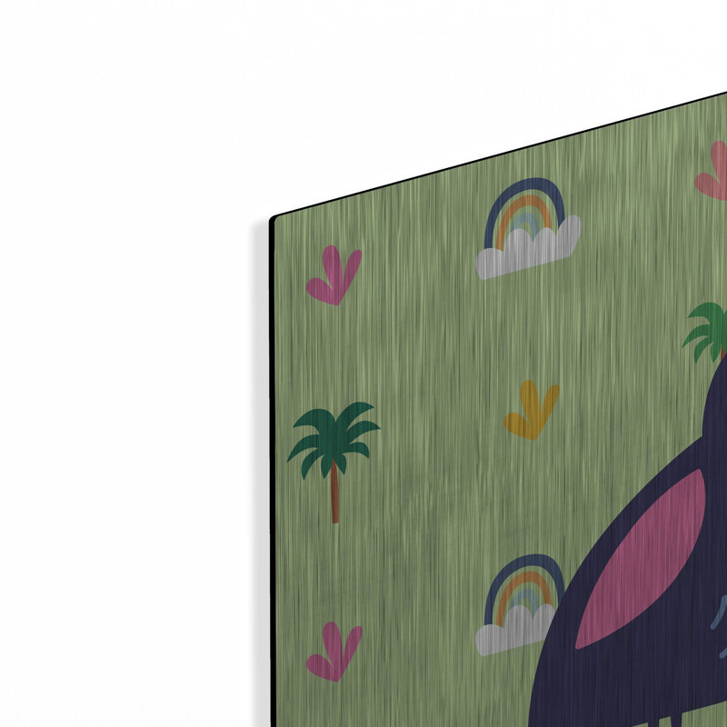 «Cute Tucan», art mural en métal, H 24 po x l 24 po