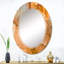 Miroir mural moderne et abstrait brun-783495558