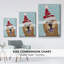 «Christmas Golden Retriever And Spring Santa Hat», reproduction d'art sur toile encadrée-1787113542-1787113541