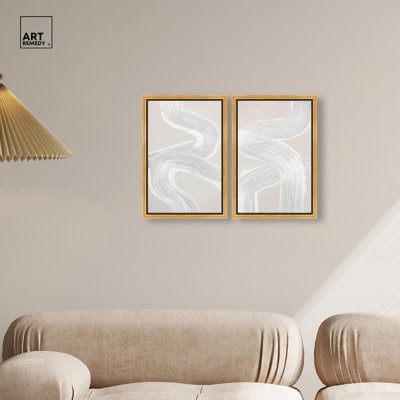 «Gentle Helix Duo», reproduction d'art sur toile par Art Remedy, 20 x 30