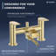 VeeBath Symphony Round Waterfall Bath Shower Mixer Tap with Kit-1481325922