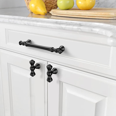 10 Pack Cabinet Pulls - Kitchen Cabinet Handles For Bathroom Drawer Dresser - Solid Zinc Alloy Construction - 5 Inch Hole Center - Durable And Easy To Install