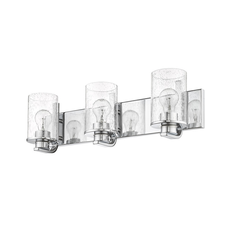 Éclairage pour salle de bain à intensité variable 3 lumières Foua, Chrome