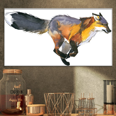 " Running Fox Illustration "