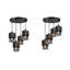 Cardinale 4 - Light Black Cluster Pendant-1409630198