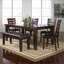 Table rectangulaire de salle à manger 1Pc avec meubles en bois massif de 18 po