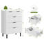 Commode 5 tiroirs Wave, commode moderne avec pieds en métal-395317622