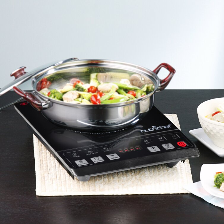 YONGSTYLE Electric Single Induction Cooktop Burner 1200W Fast Warm-Up Hot  Plates for Cooking Portable Electric Burners Hot Pot for Home Kitchen