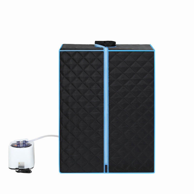 Portable Half Body Black Steam Sauna Tent For Personal Relaxation, Detox And Therapy At Home.PVC Pipe Connector Easy To Install.Fast Heating With FCC Certification