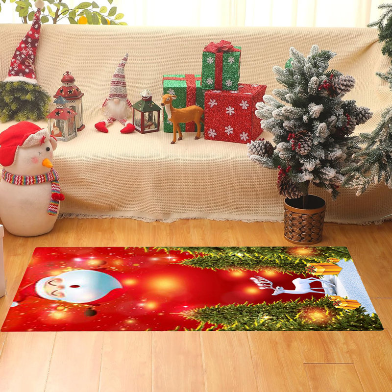 Tapis de couloir rectangulaire intérieur / extérieur 1,3 pi x 4 pi Abianna