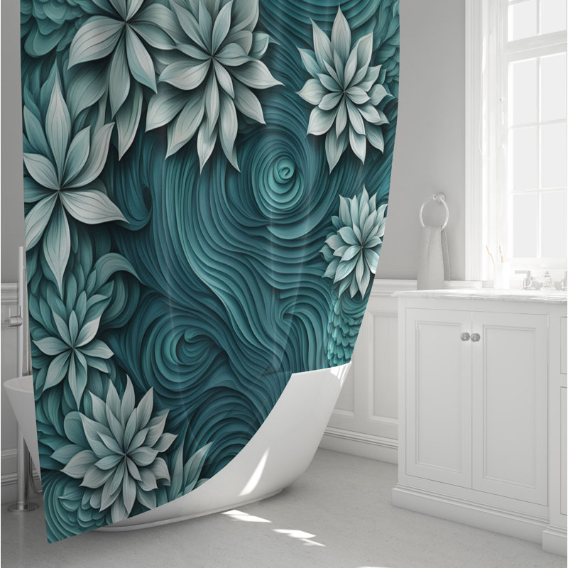 Rideau de douche Haecker, H 93 po x l 70 po