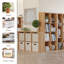 Étagère de rangement en bois à 6 cubes avec rangement ouvert pour le salon, la chambre à coucher et le bureau chêne naturel-620950264