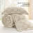 Bedsure Boho Tufted Checkered Farmhouse Comforter Set