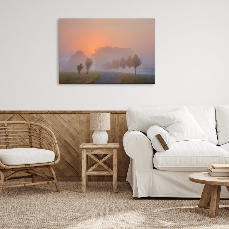 Grove Path at Sunset Canvas Wall Art by Marty Hulsebos, 24" H x 36" W