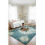 Tapis moderne touffeté à la main 5 x 8 Miciah Teal-Tye