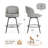 26" H Swivel Counter Stool with Metal Frame-646976538-647515519