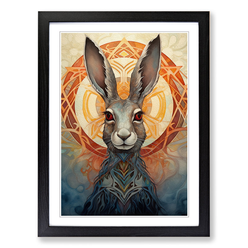 Hare Symbolism - Framed Print
