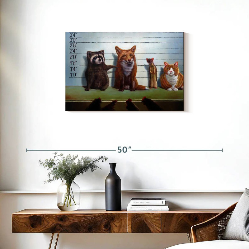 Usual Suspects, 20" H x 30" W